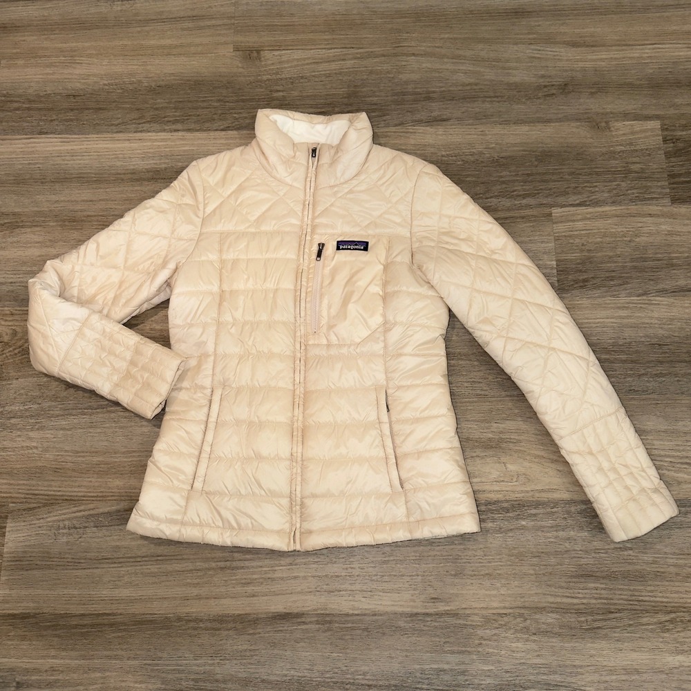 Patagonia Womens Radalie Insulated Quilted Jacket Cream STY27690 Size Small